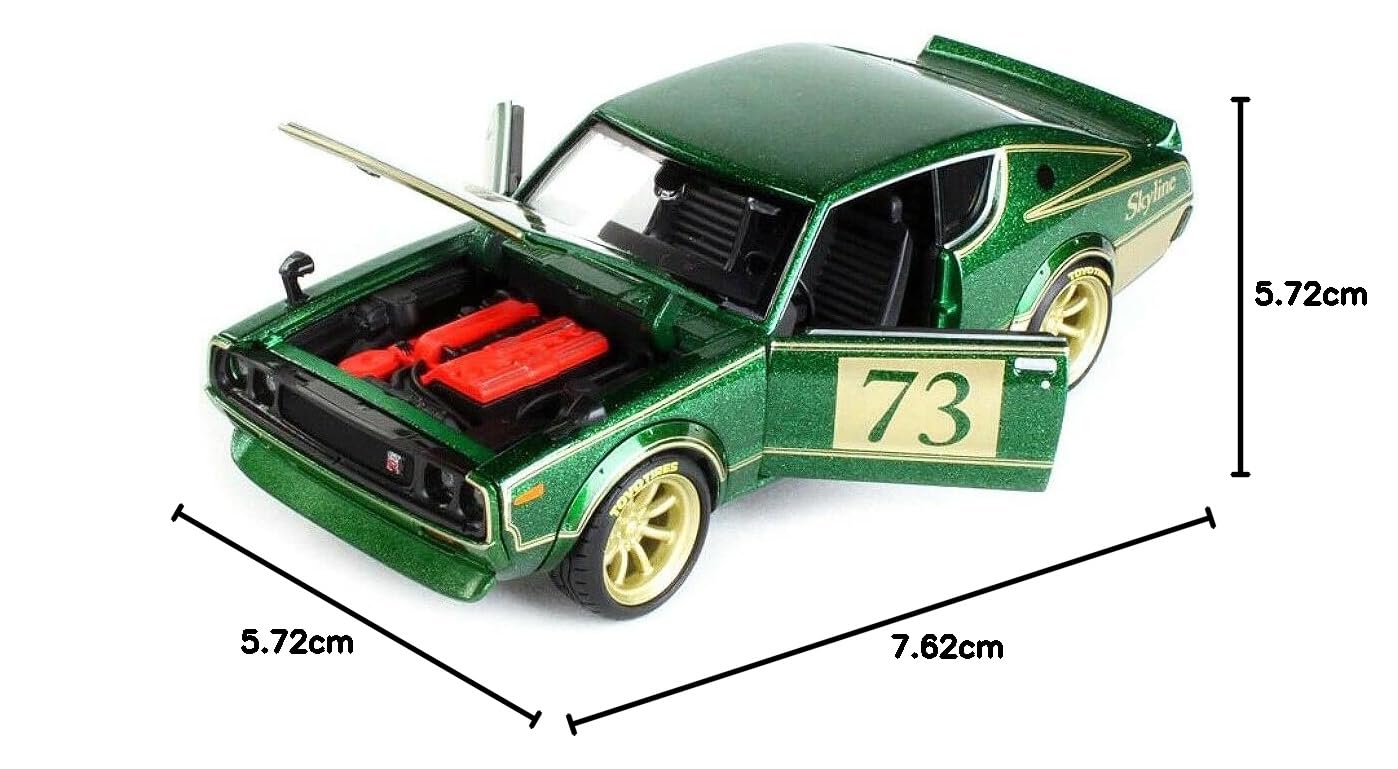 Amazon.co.jp: 1973 スカイライン 2000GT-R (KPGC110) #73 グリーン