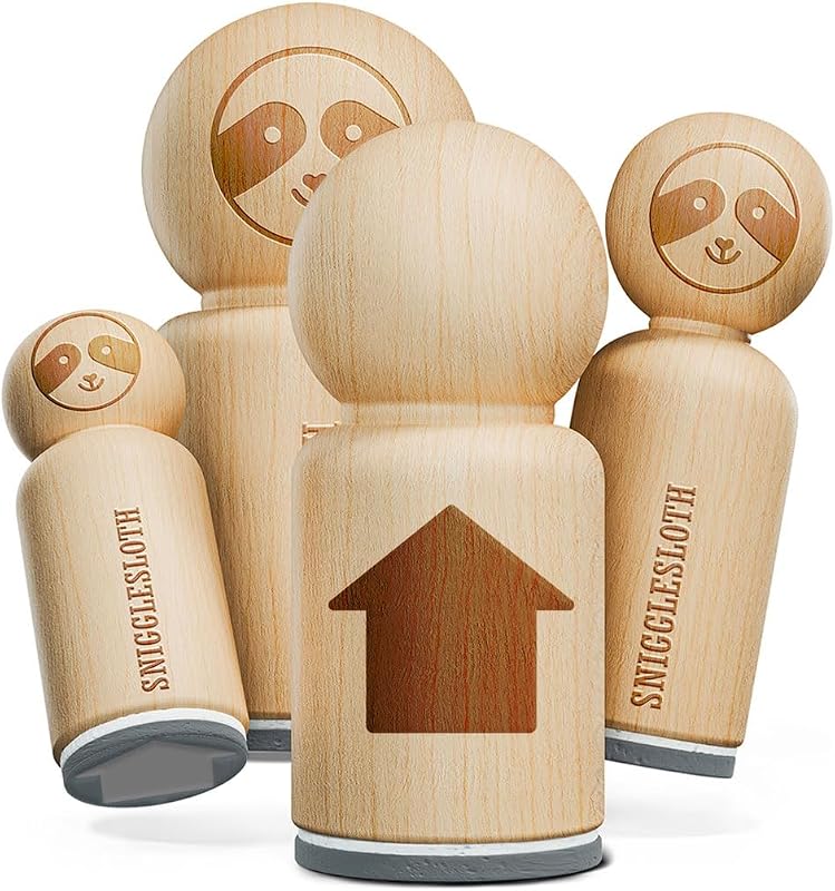 House Home Scrapbook Stamps for Scrapbooking. Wood Rubber Stamp. Home, Real Estate, Building Made in the USA. Wooden Stamper House Warming Journaling Crafting Cards - 1/2" Mini