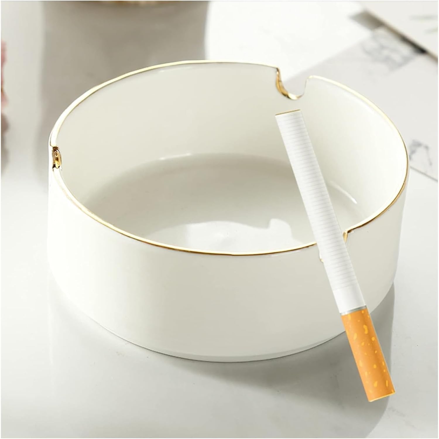 Ashtrays Ashtray for weed Ashtray, Ceramic Cigarette Ashtray, Outdoors Indoors Ash Tray, Desktop Smoking Ash Tray for Home Office Decoration Smell Proof Ash Holder -A(Christmas Reindeer -Style5)