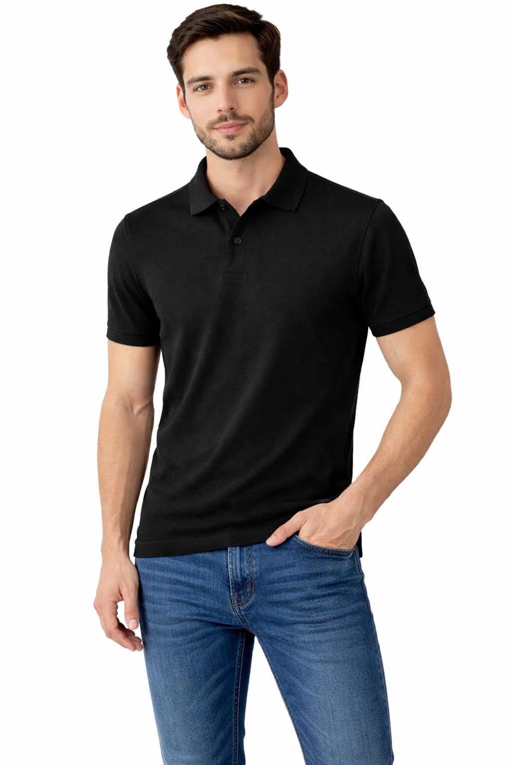 newness Men’s Slim Fit Polo Tee | Cotton Blend Half Sleeve T-Shirt | Comfortable, Soft Touch Fabric | Ideal for Daily & Smart Casual Look-picture-27