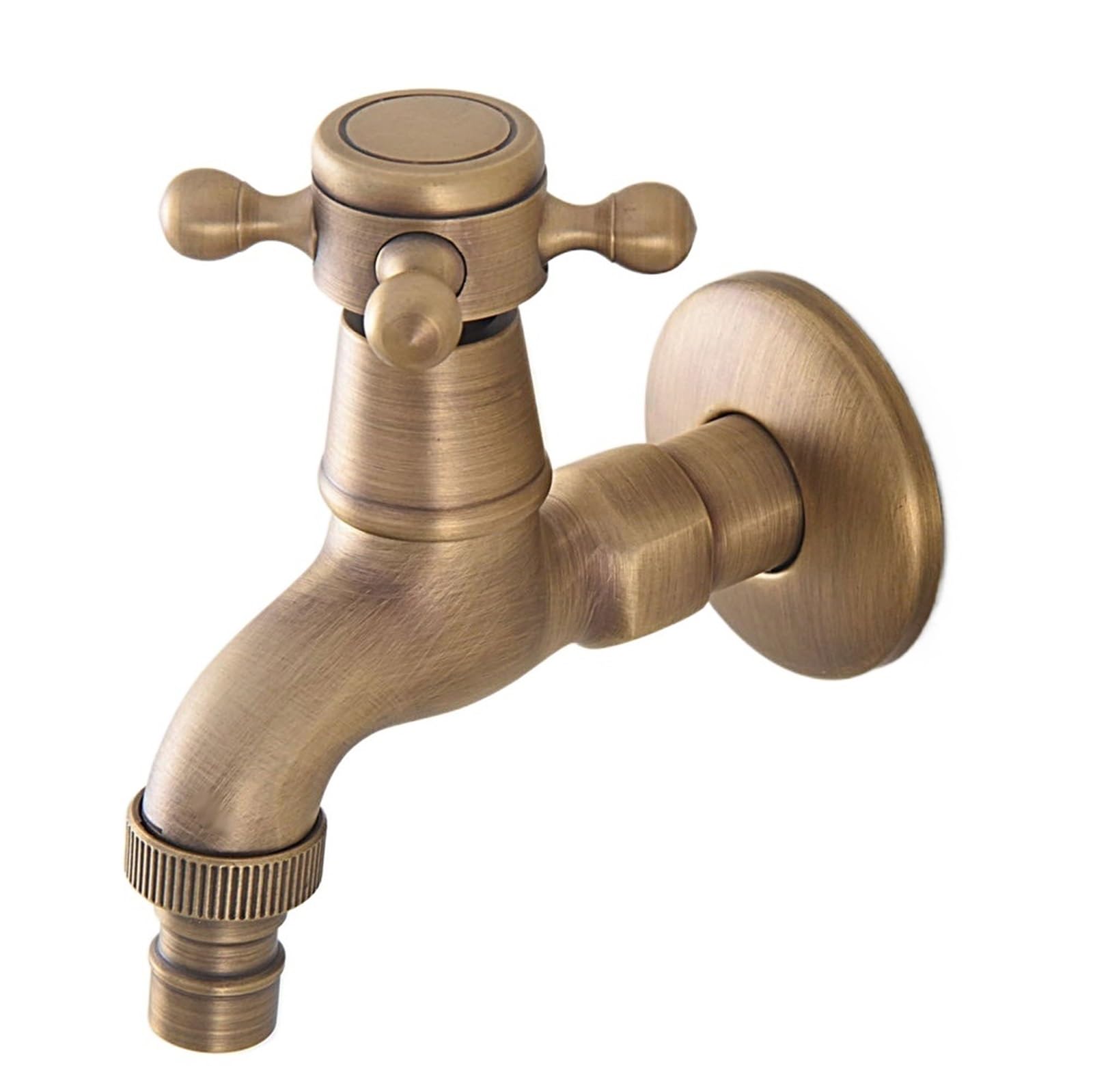 Wwpmnqd Style06 Taps Bronze Washing Machine Outdoor Faucet, Vintage Garden Bibcock Tap Wall Mounted Mop Brass For Garden(Style06)