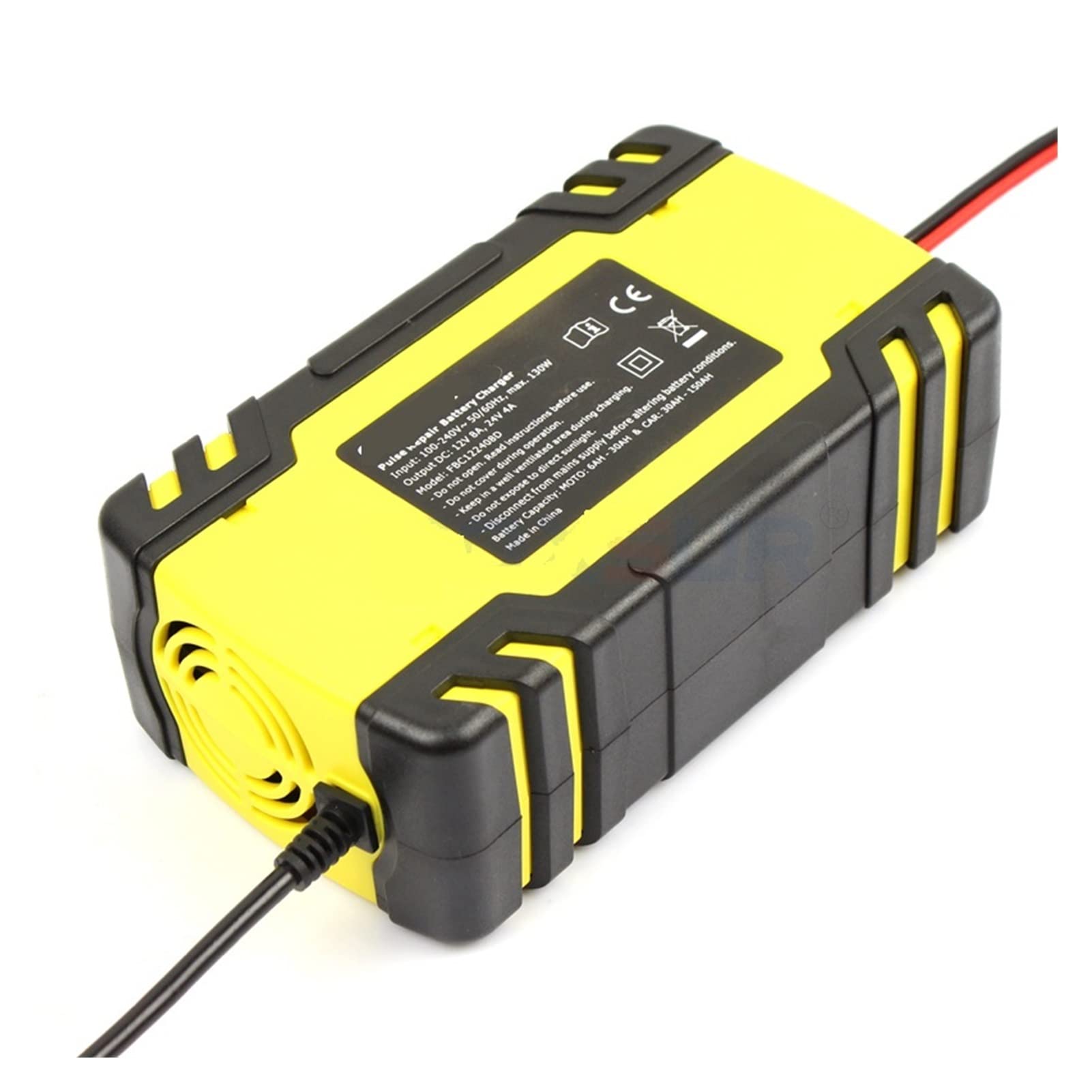Inteligentna ładowarka samochodowa 1. 2v-24V 8a Ładowarka do naprawy motocykli samochodowych Pełna automatyczna ładowarka baterii cyfrowa LCD