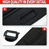 Vista 3 de Marretoo Funda para carga para 2011-2021 Jeep Grand Cherokee, funda de baúl de carga, accesorios de estilo de fábrica, negra, retráctil, protector
