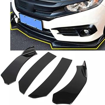 For Mazda MAZDA2/MAZDA 2 DJ Series Front Spoiler Car Gloss Black Front Bumper Lip Chin Spoiler Splitter Body Kit Black