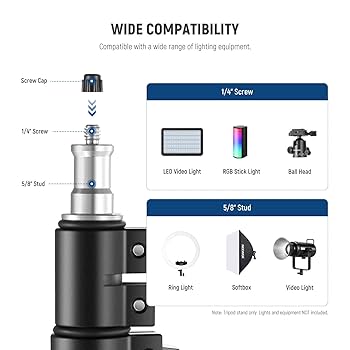 Amazon.com : NEEWER Light Stand All Metal with 180