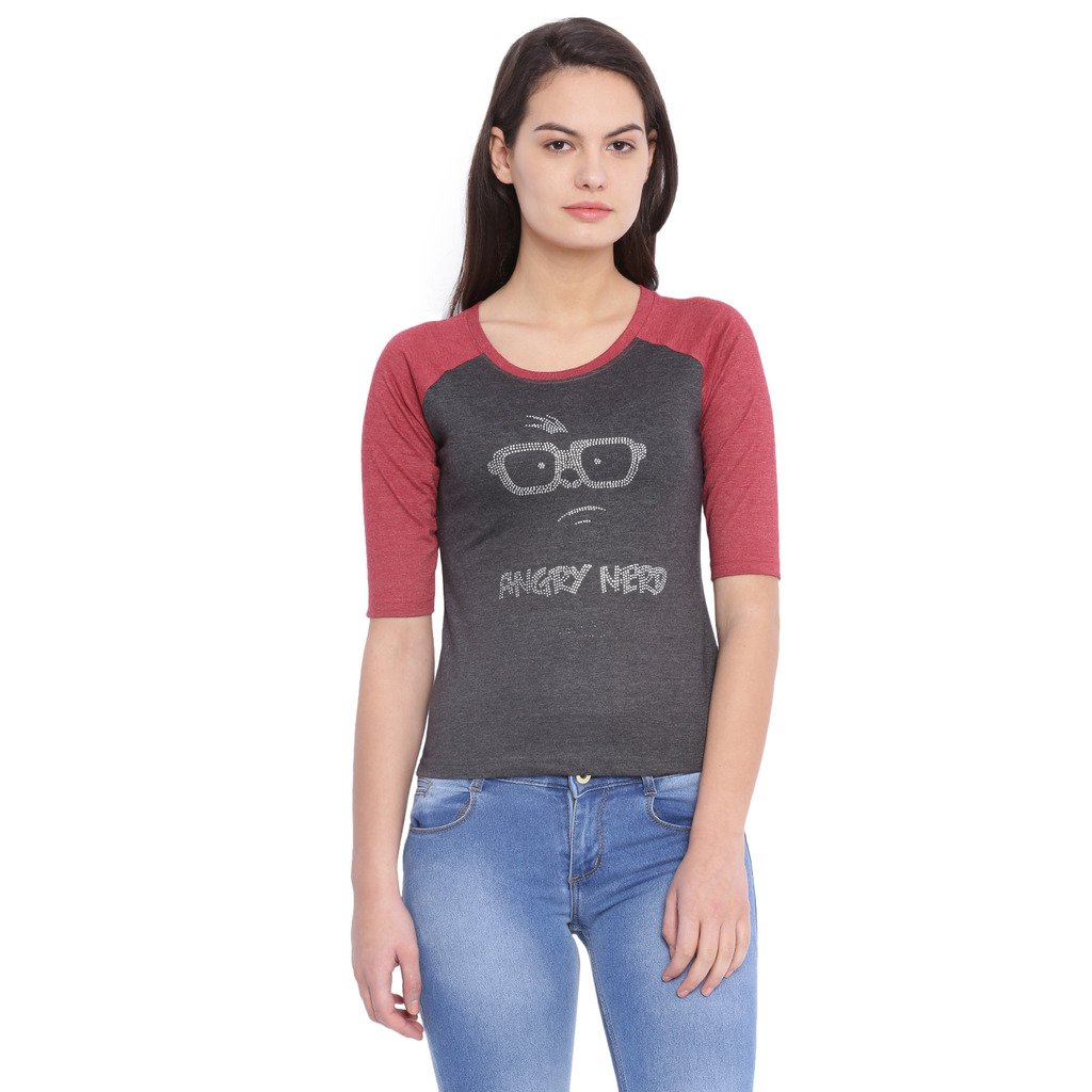 Campus Sutra Women Blouse Top(AZ17TOP_RGQSEMB_W_an_CHMA_AZ_M)-image-1