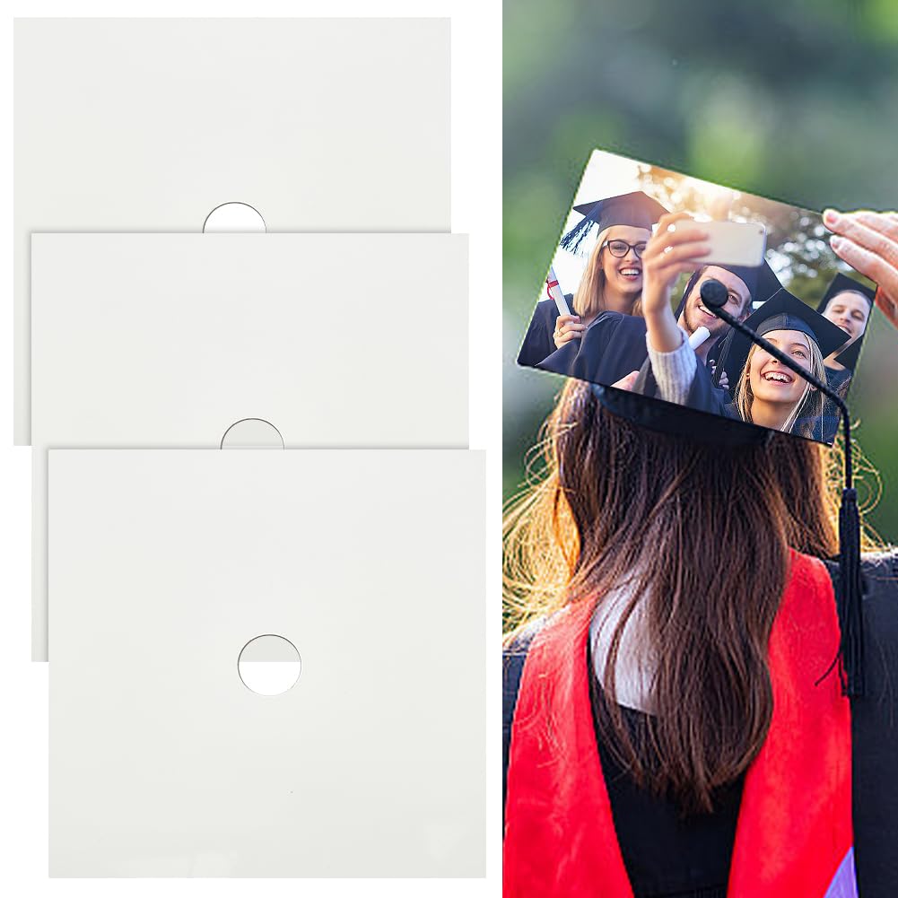 Décorations de diplômes blanches PLIGREAT accessoires imprimables pour fête de diplôme