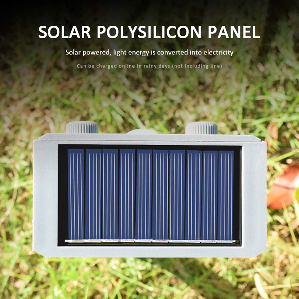 ERNZI 2 szt., odstraszacz zwierząt solarny ultradźwiękowy zasilany energią słoneczną odstraszacz kotów zewnętrzny wodoodporny zastosowanie na podwórku, trawniku, ogrodzie, parku i farmie