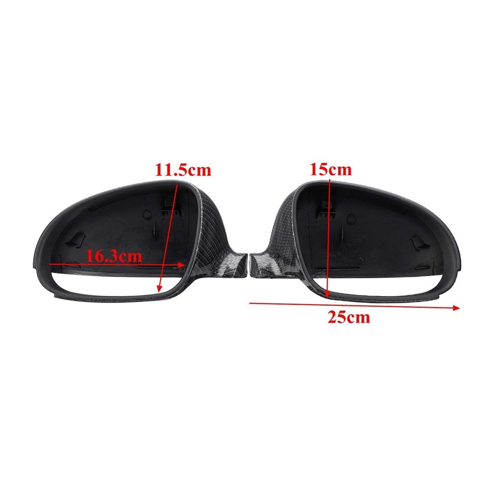 Osłony lusterek bocznych z włókna węglowego, do Golfa, Rabbit GTI R32 Standard, do VW, do Jetty, MK5 2006 2007 2008 2009 1K0857537