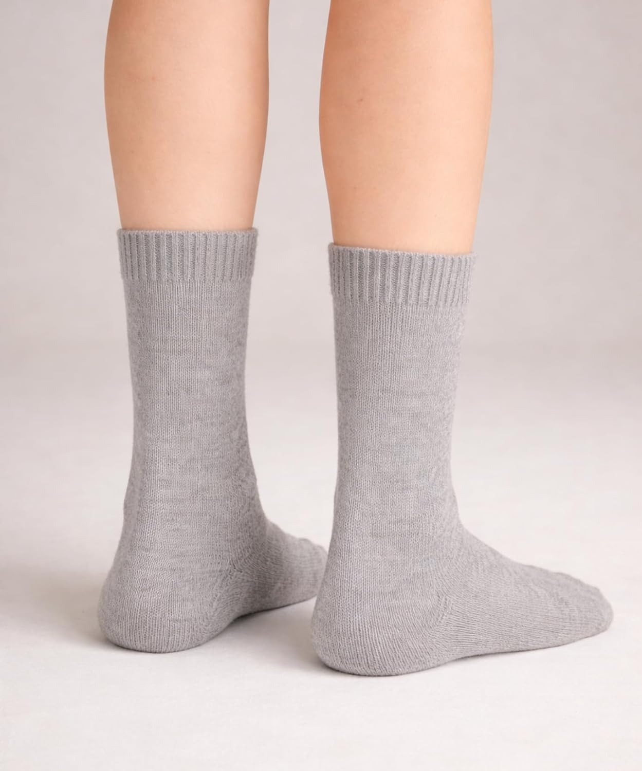 State Cashmere Unisex Ribbed Socks 100% Pure Cashmere Super Soft Bed Cuff Socks