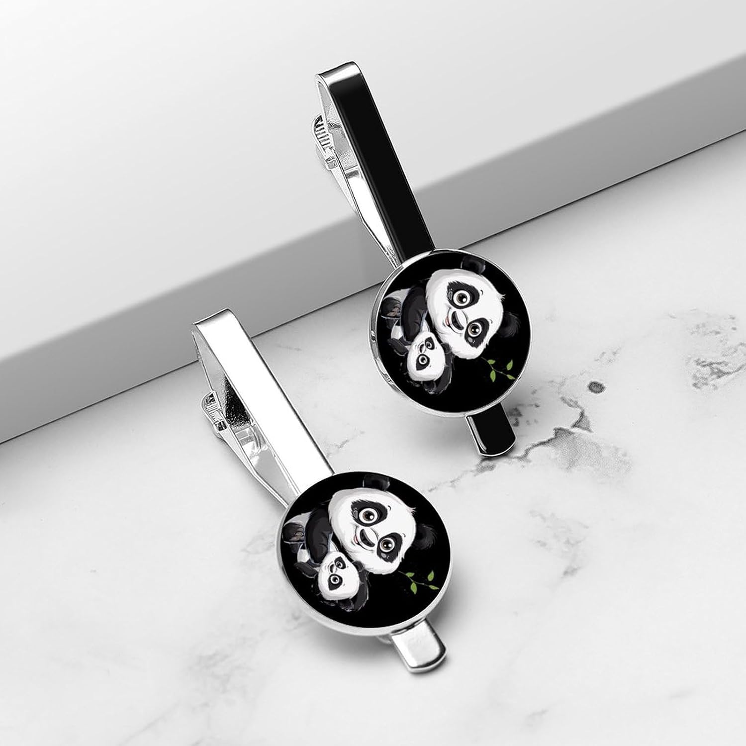 Panda Mamas-Bears Tie Clip Fashion Jewelry Necktie Pin for Wedding Busiess Office Accessories