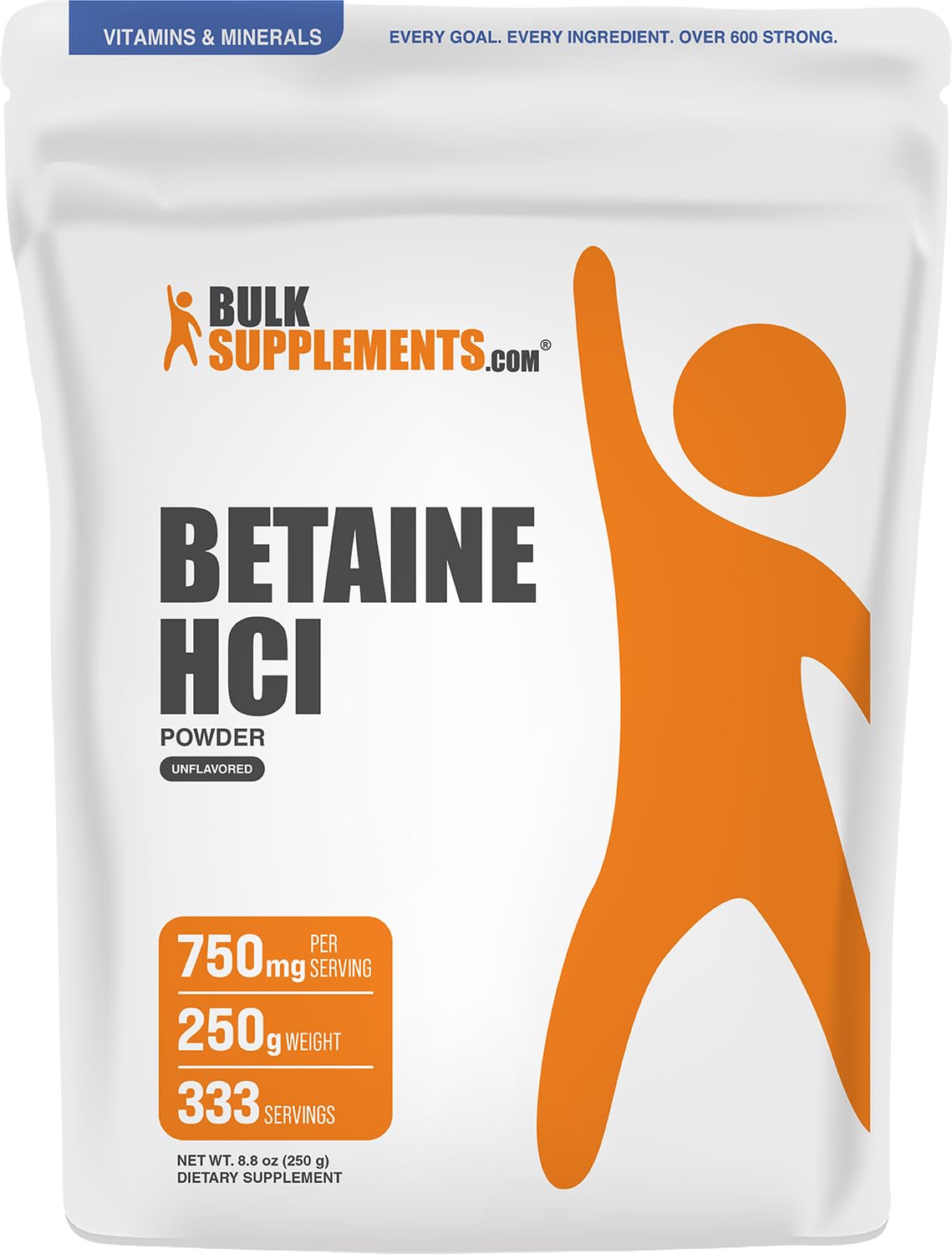BulkSupplements.com Betaine HCl Powder - 1kg (Pack of 1) — Amazon image 8
