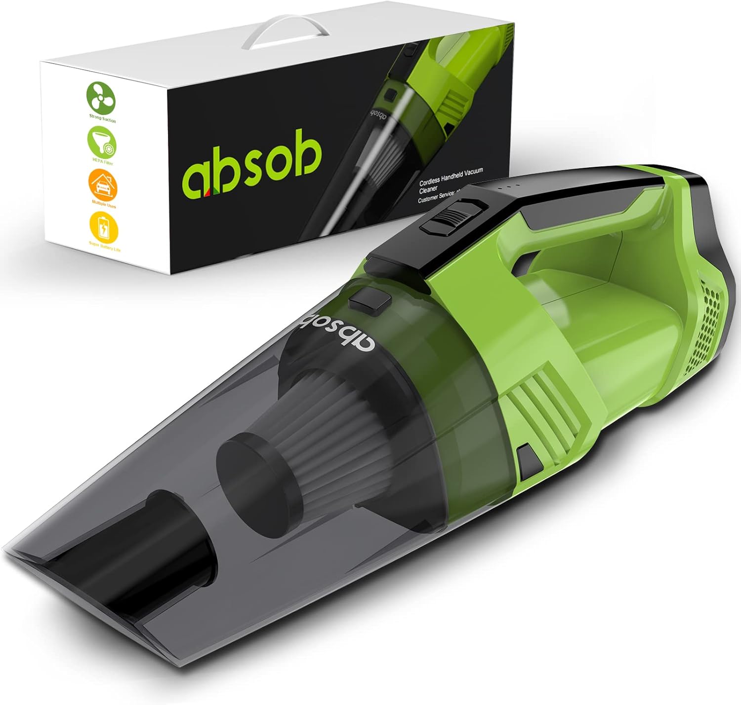 absob Cordless Handheld Vacuum Cleaner High Power Portable Mini Car