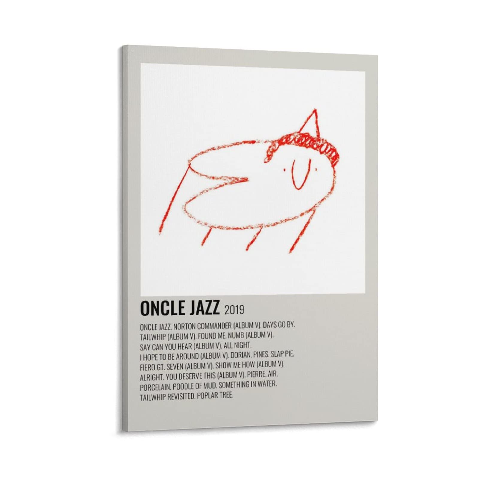TOFUTO Oncle Jazz, Men I Trust Album Cover Canvas Poster Print Music Posters for Room Aesthetic Gift Frame:16x24inch(40x60cm)