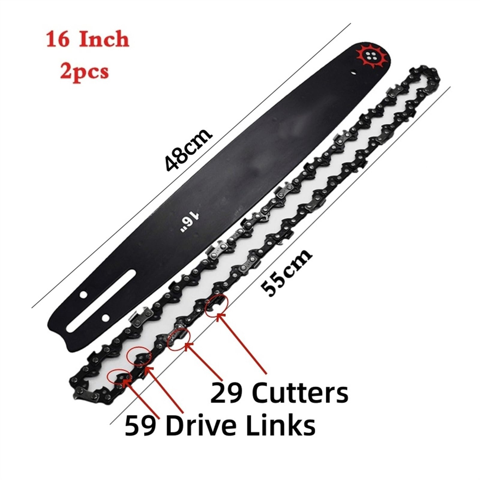 XiBany 11.5/12/16 Inch 3/8