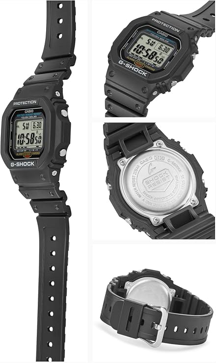 Casio G-SHOCK Tough Solar Watch G-5600 Domestic Genuine Article, Black, 1 piece