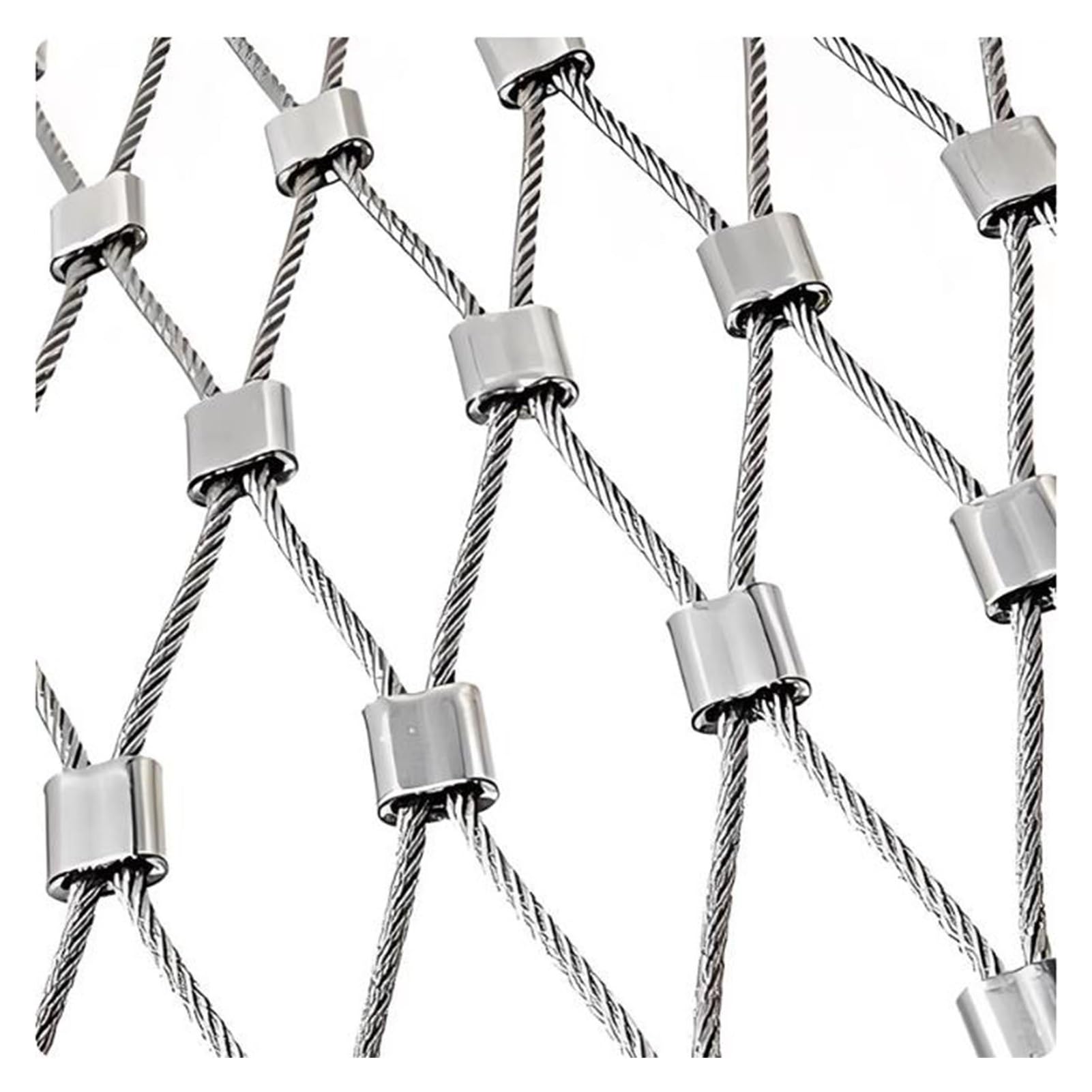 GJMSSMY 304 Stainless Steel Safety Net Customizable 2.5mm/10cm Balcony & Property Barrier (1x4m) Versatile Durable Weather-Resistant Outdoor Protection
