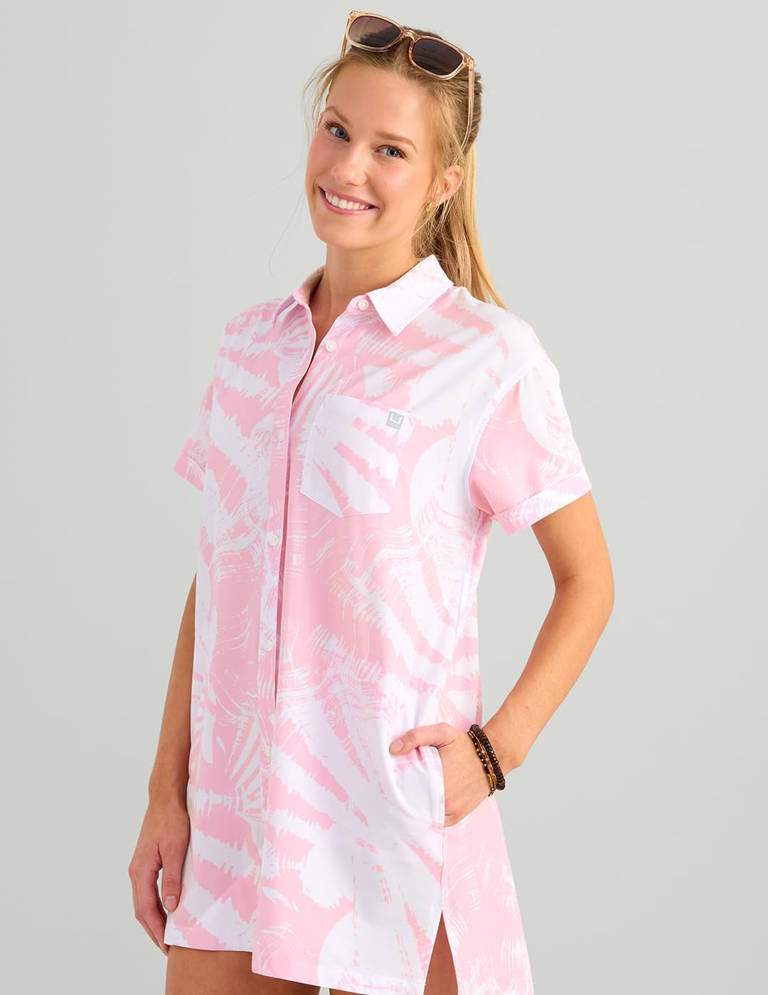 HUK Women's Kona Cover-up Dress Lightweight, Quick-dry Beach Cover-up, for Swim, Pool, and Vacation Wear