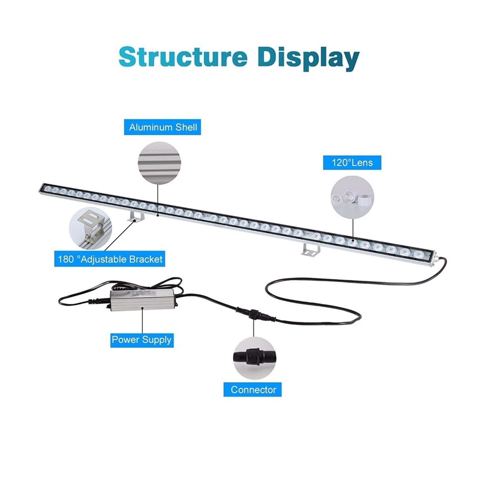 Światło do akwarium, 54 W/81 W/108 W Led Aquarium Strip Light W High Power Akwarium Oświetlenie Led Piękna Twoja Rafa Koralowa Lampa Akwarium(108W)
