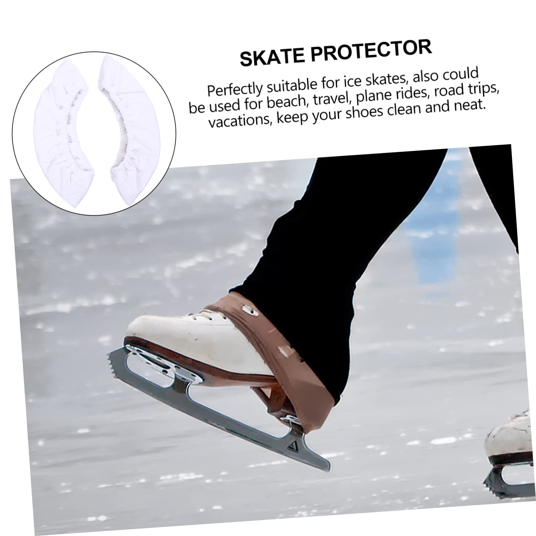 VANZACK Protector de Patines Cubiertas de Cuchillas de absorción de Agua Fundas para Palas de Skate Protecciones Skate Cubiertas para Cuchillas Cubiertas de Patines Franela