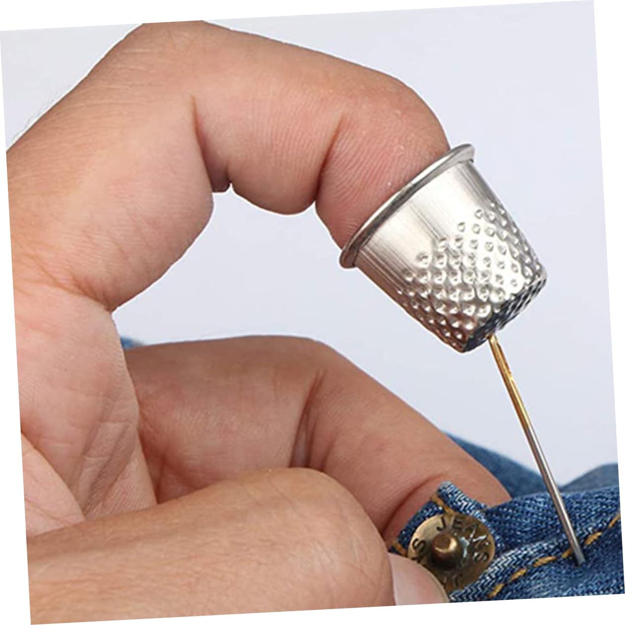 Veemoon 150piezas Metal Thimble Vintage Para Protección De Dedos Manualidades Accesorios De Costura y Quilting