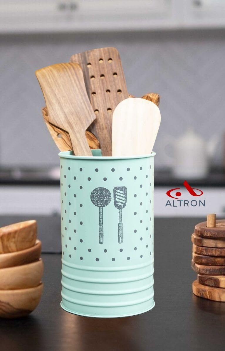 ALTRON Metal Cutlery Holder, Spoon Stand for Home and Kitchen, Multipurpose Spatula Racks Self Draining Tableware Storage Box Knife, Fork, Chopstick, Organizer Jar For Dining Table (Sky Blue) (B0CRHWHDJ4) Amazon Price History, Amazon Price Tracker