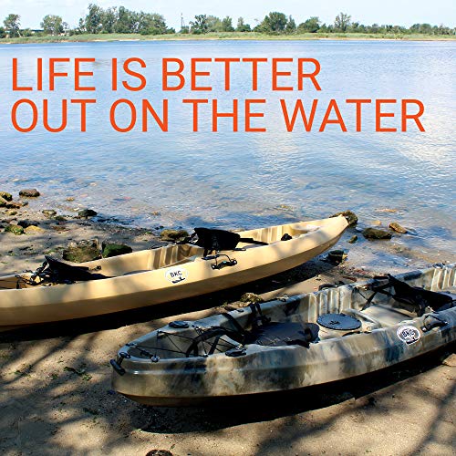 image for BKC TK219 12.5-Foot Tandem 2 or 3 Person Sit On Top Fishing Kayak w/Pa