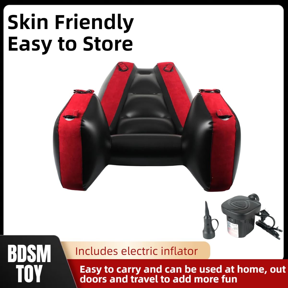 Sex Sofa Sex Furniture Pillow Inflatable Cushion with Electirc Inflator BDSM Bondage Chair Sex Toys Deeper Position Support Pillow for Adult Couples