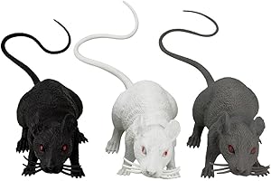 Bone-Chilling Rubber Rats for a Spine-Tingling Halloween Ambiance