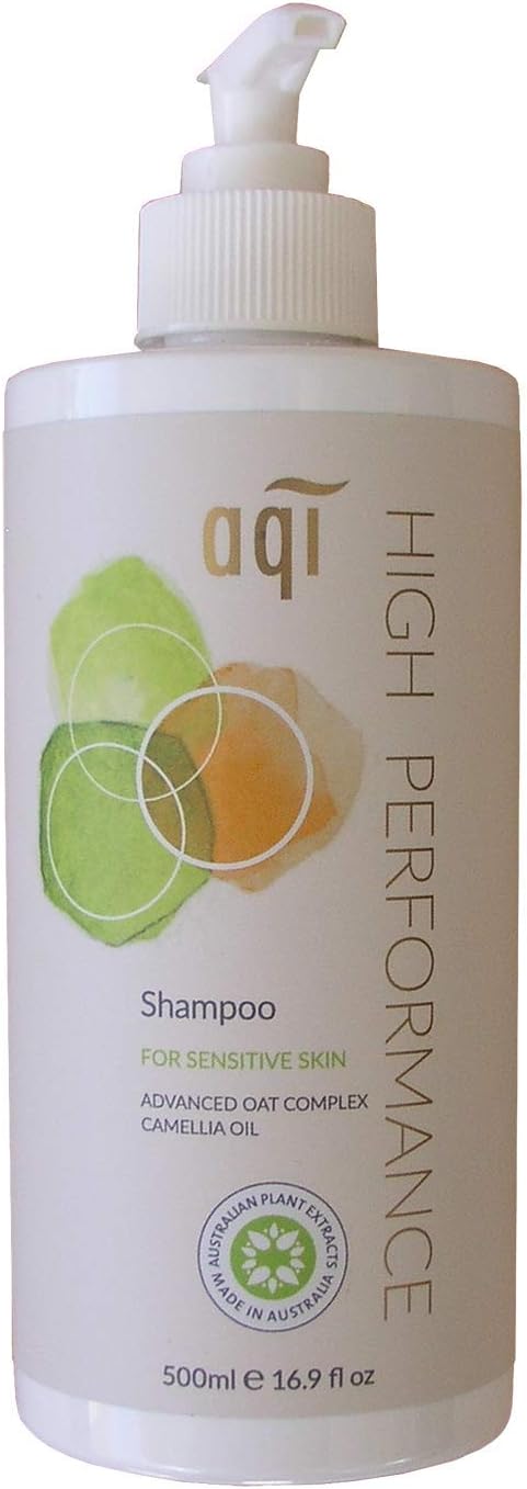 AQI Shampoo with Camellia Oil - Anti Itch Shampoo for Women & Men with Natural Essential Oil Eczema Shampoo for Dry, Colored Hair and Atopic, Dermatitis Scalp Sulfate and Fragrance-Free - 16.9 fl oz