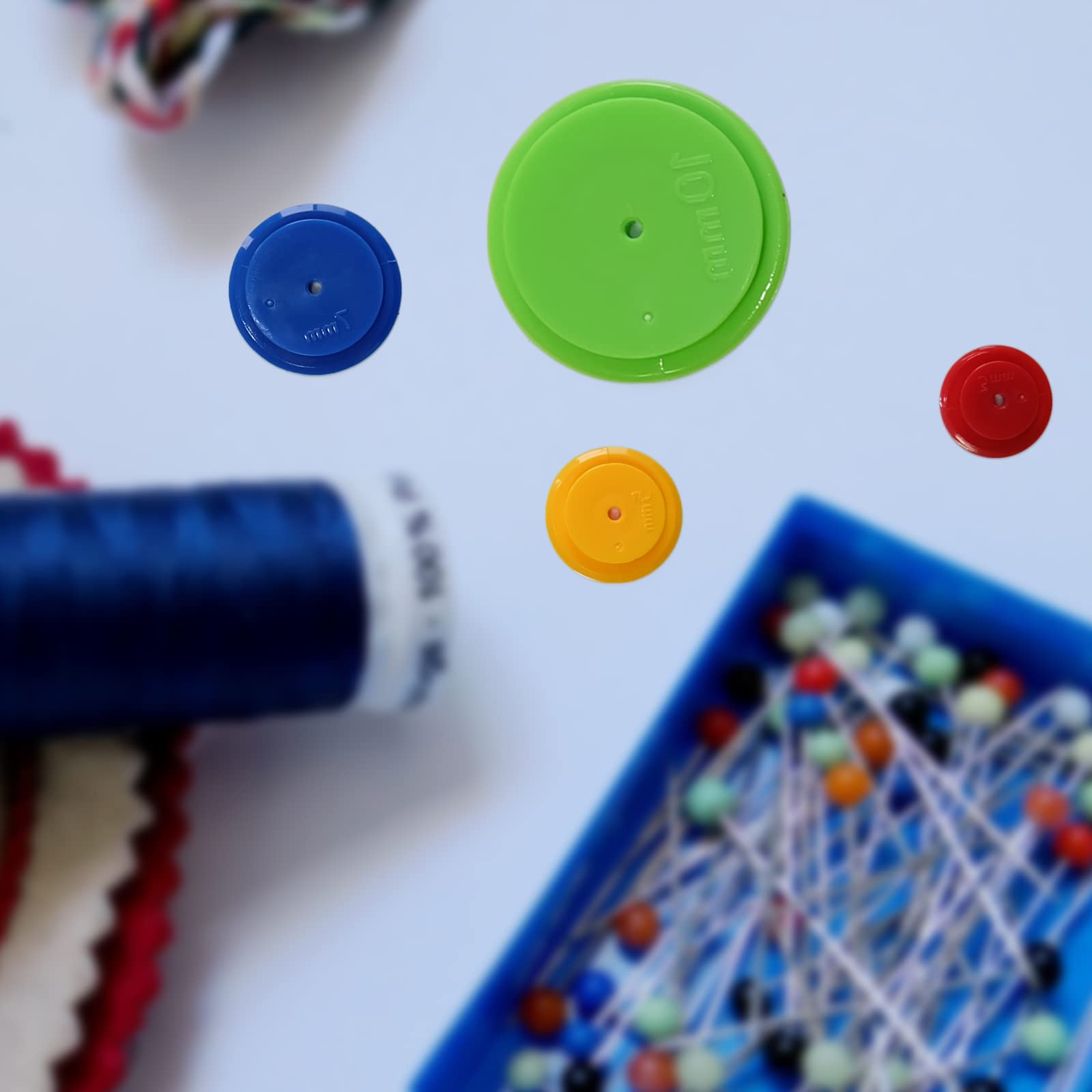 8 Stück Sewing Tracing Wheel, Seam Eintritt Marker, Nahtzugabe Hilfe, Inklusive Maßband, für Nähmaschine, Nähen Patchwork(4 Größen)