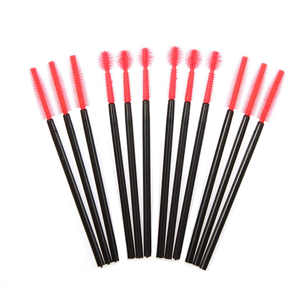XUMIN 100 Stück Einweg-Wimpernbürsten – Silikon, 10 Cm – Für Mascara, Wimpernverlängerung & Make-up