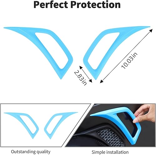 Miniatura 70 de Voodonala Para Jeep JL Lateral Aire Acondicionado Salida Decoración Decoración Trim para Jeep Wrangler JL JLU Gladiator JT 4xe, ABS Rojo