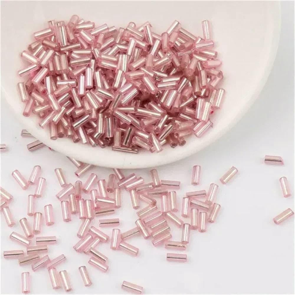 Cuentas de tubo rellenas de plata de 2 x 2 mm, 2 x 4,0 mm y 2 x 6 mm, cosidas a mano, cuentas de arroz, accesorios para pulseras hechas a mano, venta al por mayor. - dorado 3-2 x 4,0 mm (20 000 un