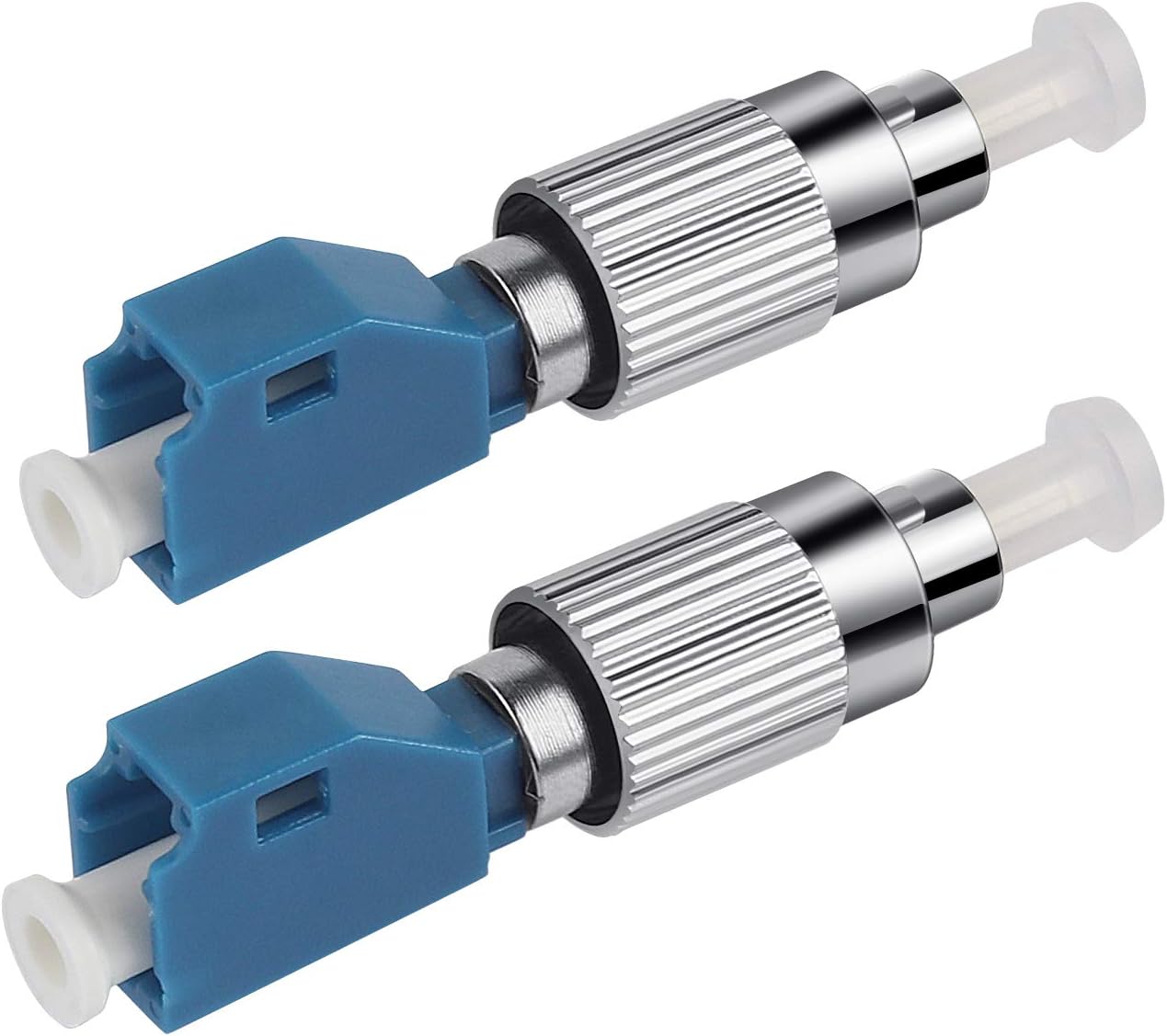 MSDADA 2 Pcs Visual Fault Locator Adapter, Fiber Optic Connector, Single Mode 9/125um FC Male to LC Female Adapter for VFL Connector