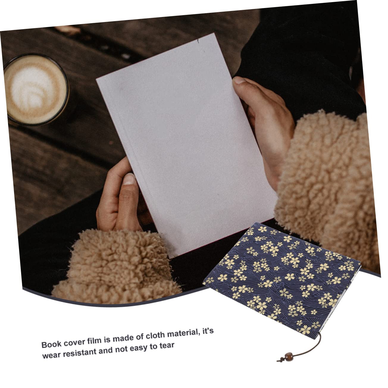 STOBOK 5pezzi Copertura Per Libri Premium Protettore Creativo Per Libri Scolastici e Diari Design Elegante e Fiori Di Ciliegio Perfetta Per Uso Quotidiano e Scuola