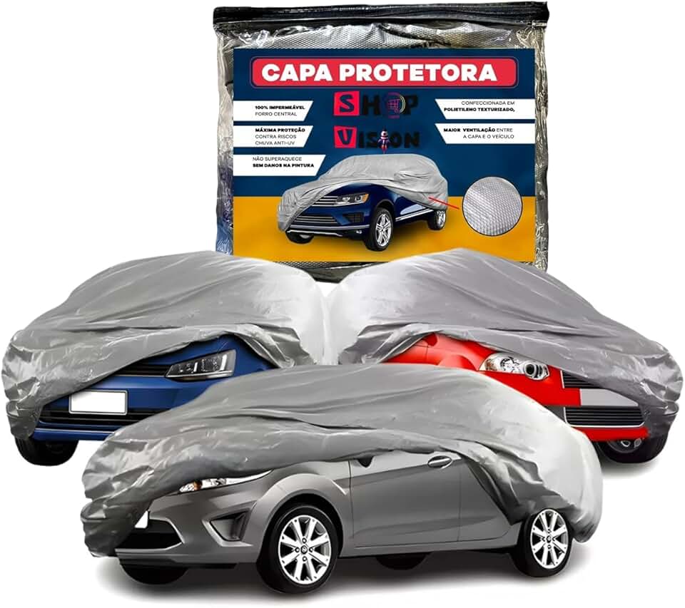 Capa de Cobrir Carro Protetora 100% Impermeável Proteção Chuva Sol Poeira Anti-uv (Sandero Stepway)