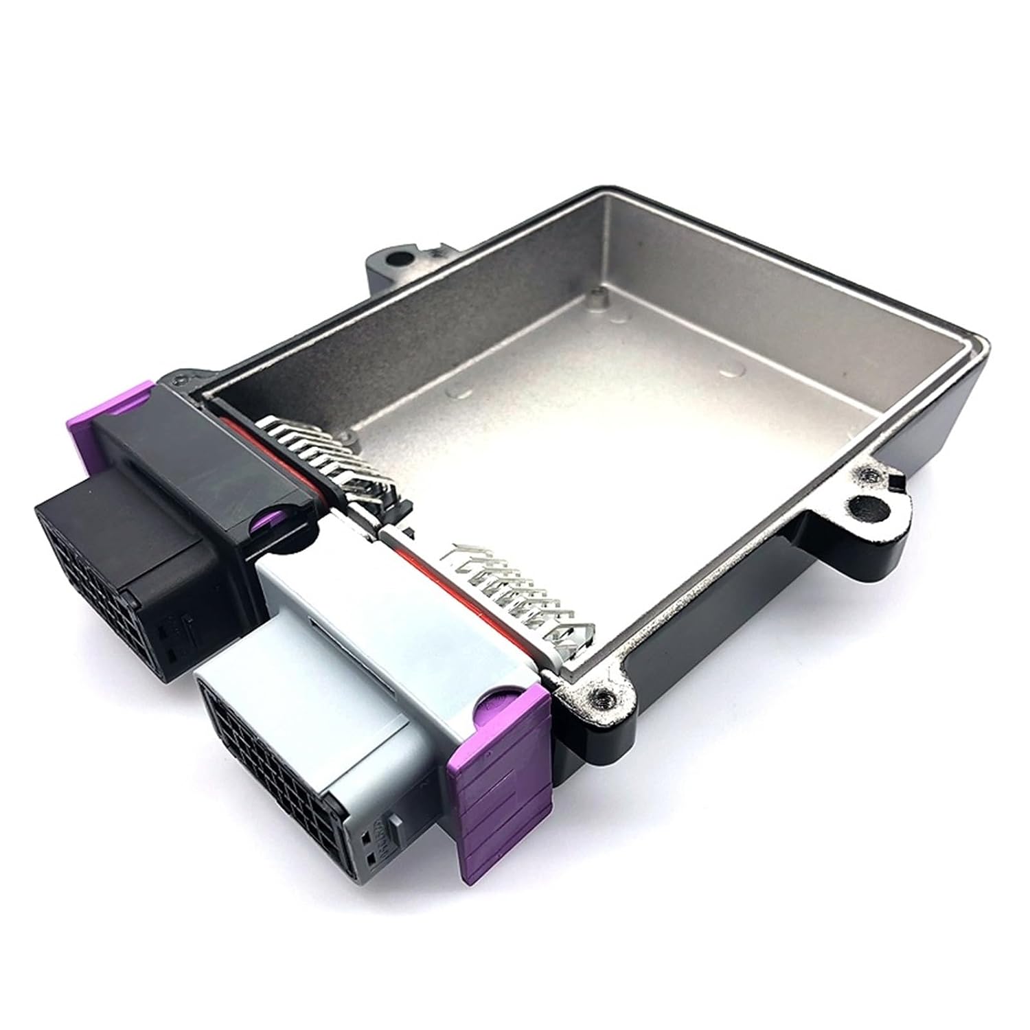 1/48 Pin Black ECU Shell Aluminum Box with Car On-Board Controller Panel Circuit Board Connector(Box Without conector)