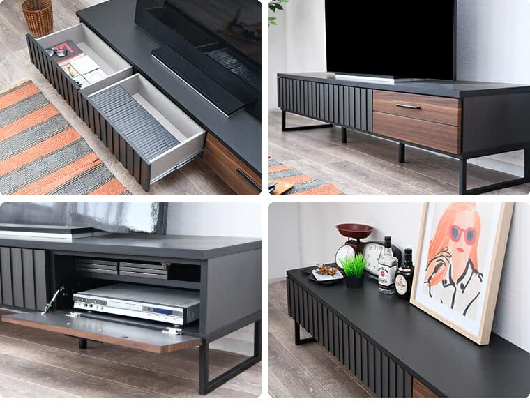Amazon|TV台 テレビ台 180cm ローボード おしゃれ 収納 モダン 男前 Amazon|TV台 テレビ台 180cm ローボード おしゃれ 収納 モダン 男前