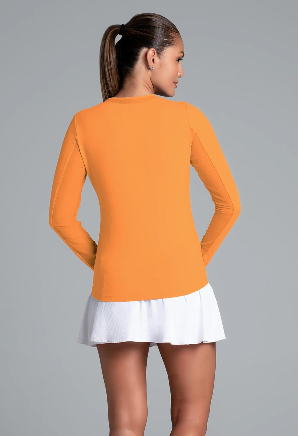 IBKUL Athleisure Wear Sun Protective UPF 50+ Icefil Cooling-Long Sleeve Crew Neck with Mesh