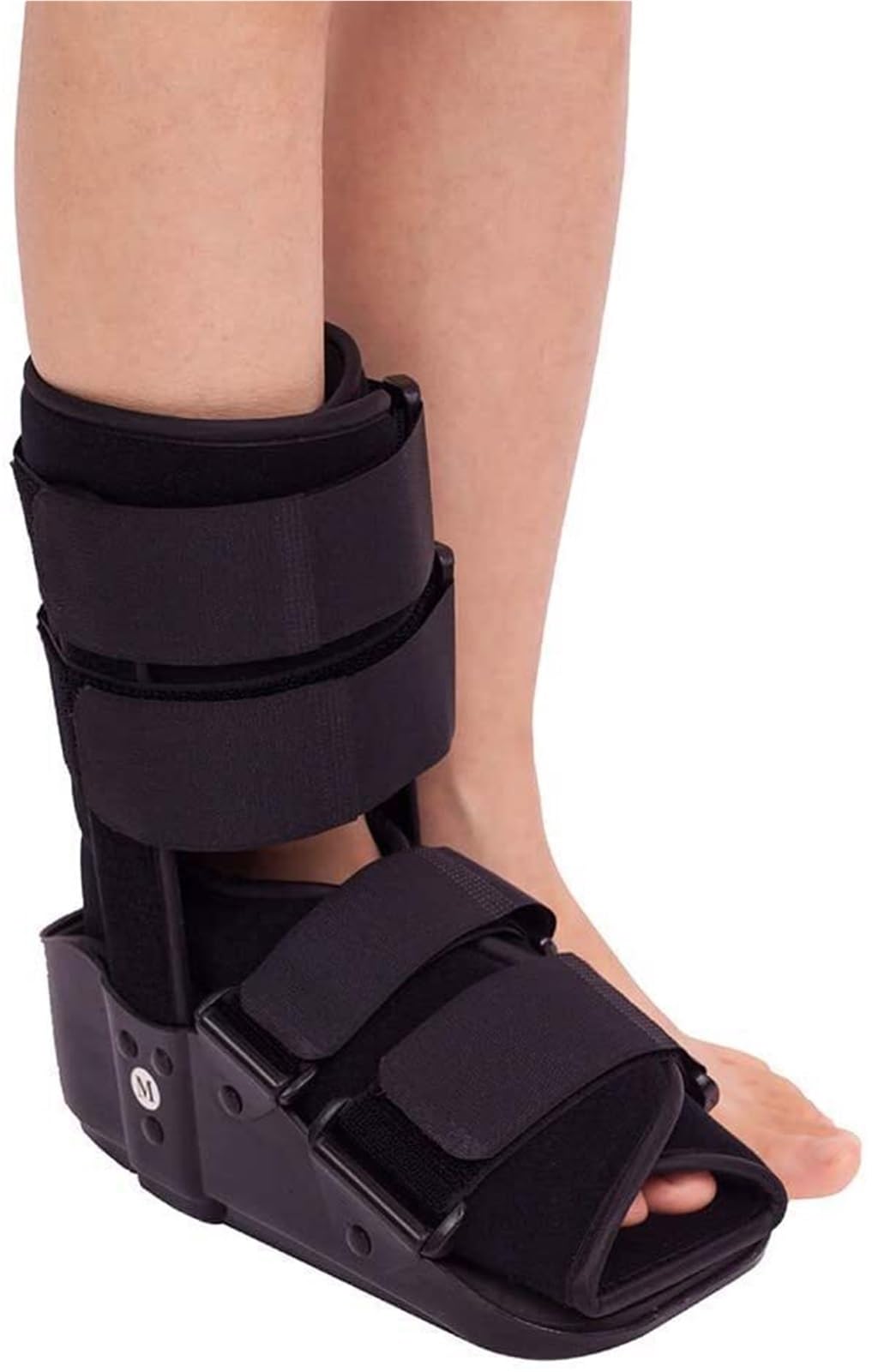 Bota médica Walker Boot for recuperación de fracturas, protección y curación después de lesiones en el pie o el tobillo, fascitis plantar, férula nocturna dorsal(L)