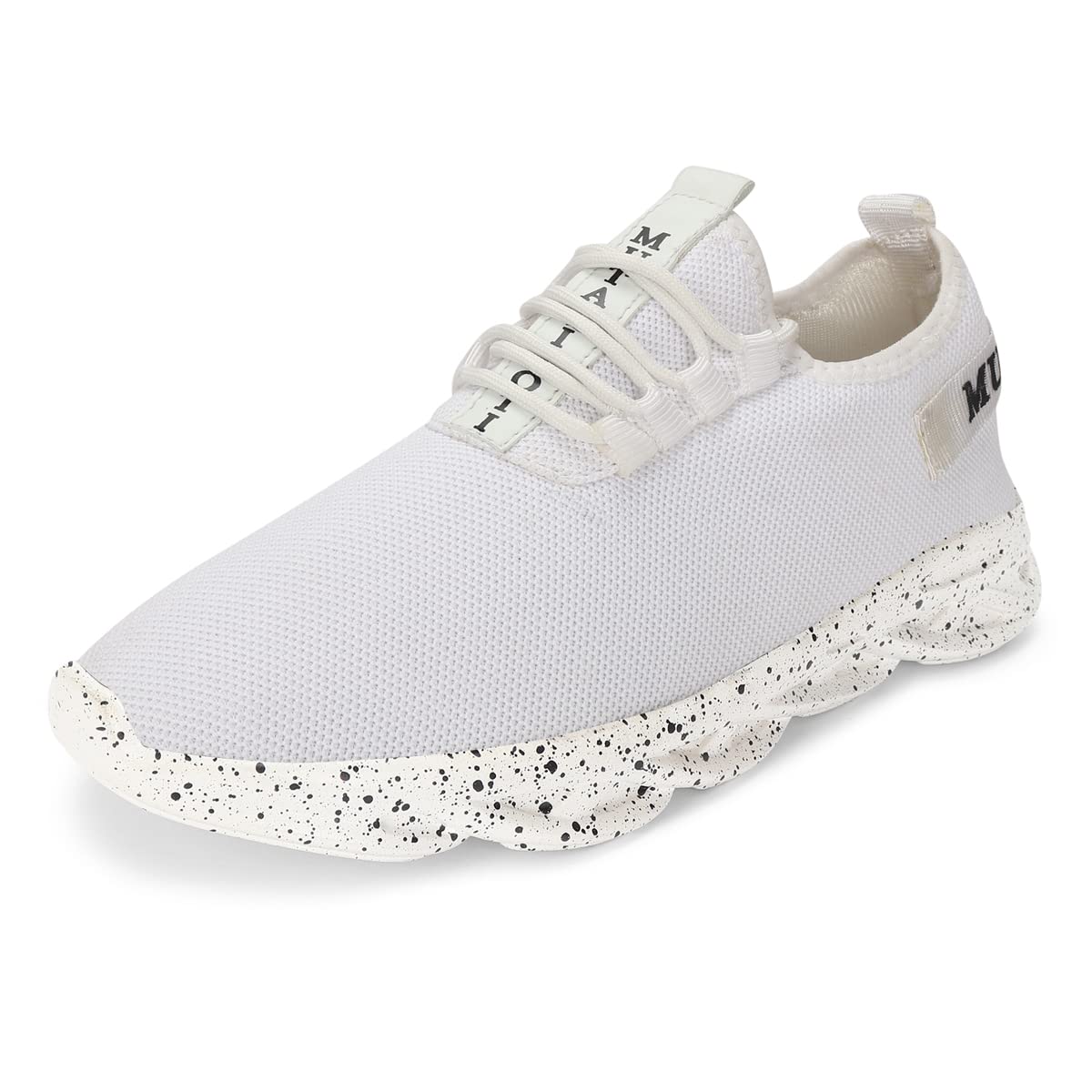 MUTAQINOTI Mens White Sports Shoes Lace up Light Weight Running Walking Gym Trekking Running Shoes for Men Size 6 UK (B08XZL6X5N) Amazon Price History, Amazon Price Tracker