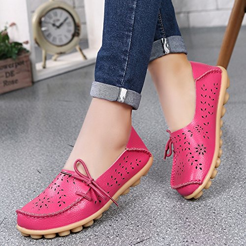 Image of VenusCelia Women's Breathable Comfort Walking Office Flat Loafer