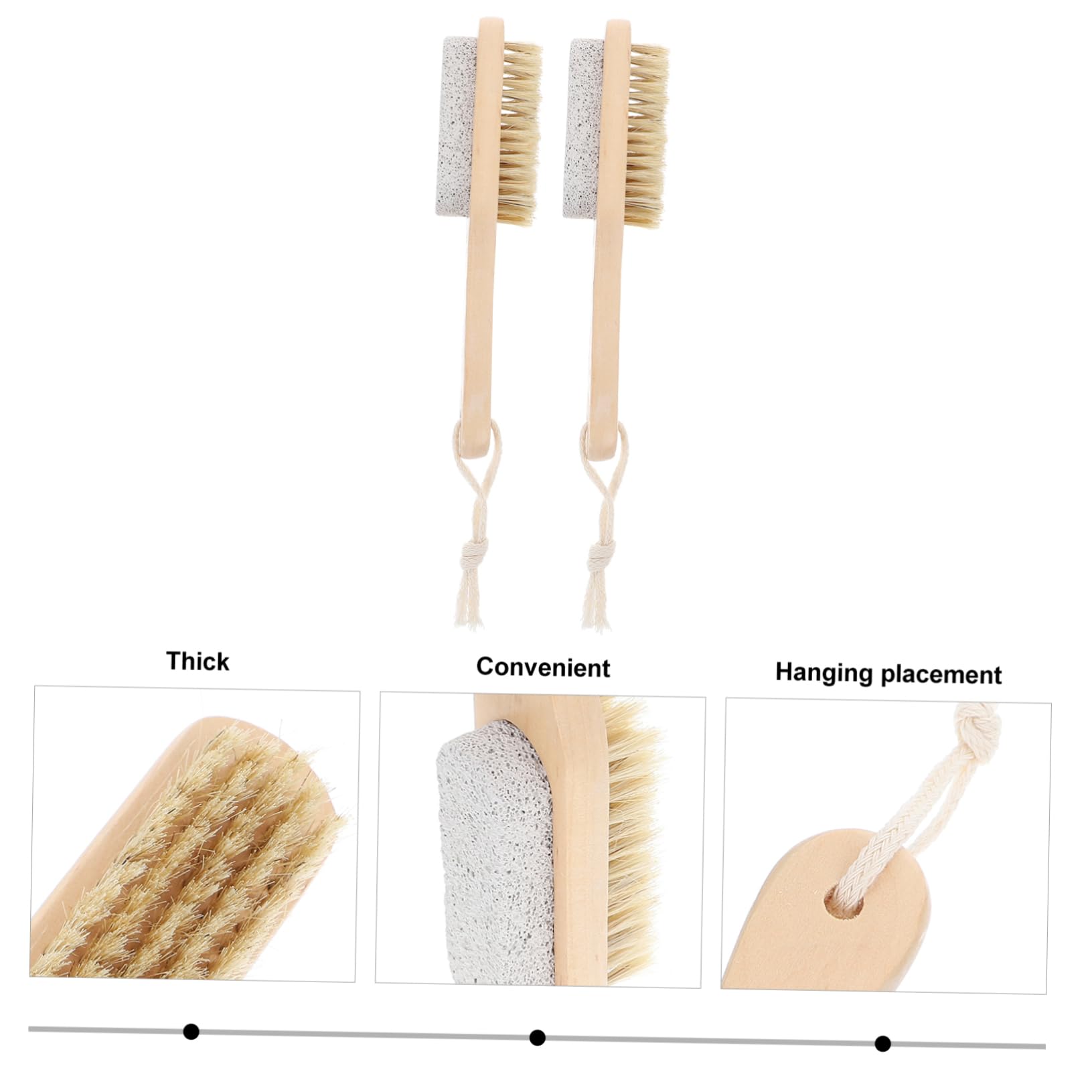 Gogogmee Foot Scrub Brush Tool Double-Sided Exfoliating Tool for Foot Care for Home Salon