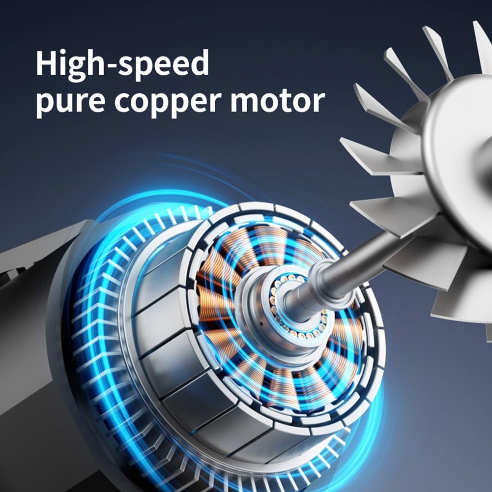 Outil de Nettoyage de Souffleur de Poussière 300 000 TR/Min Turbofan Haute Puissance Jet Fan Moteur sans Vitesse Variable Gris