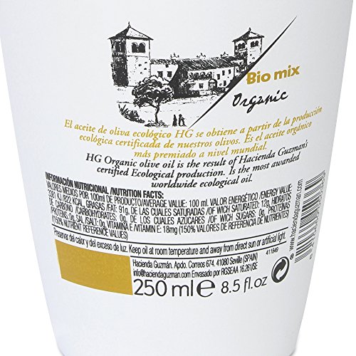Hacienda Guzmán Aceite de Oliva Extra Virgen Orgánico 250 ml miniatura 3