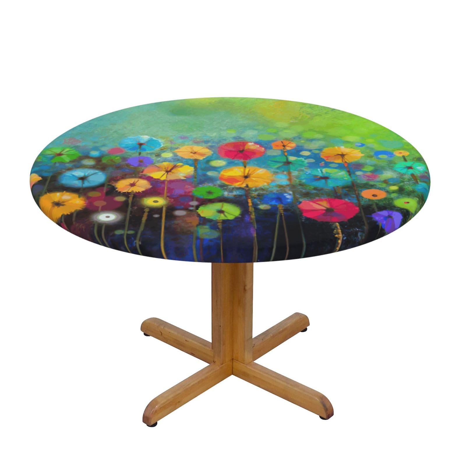 Mantel redondo impermeable ajustable para picnic y exterior
