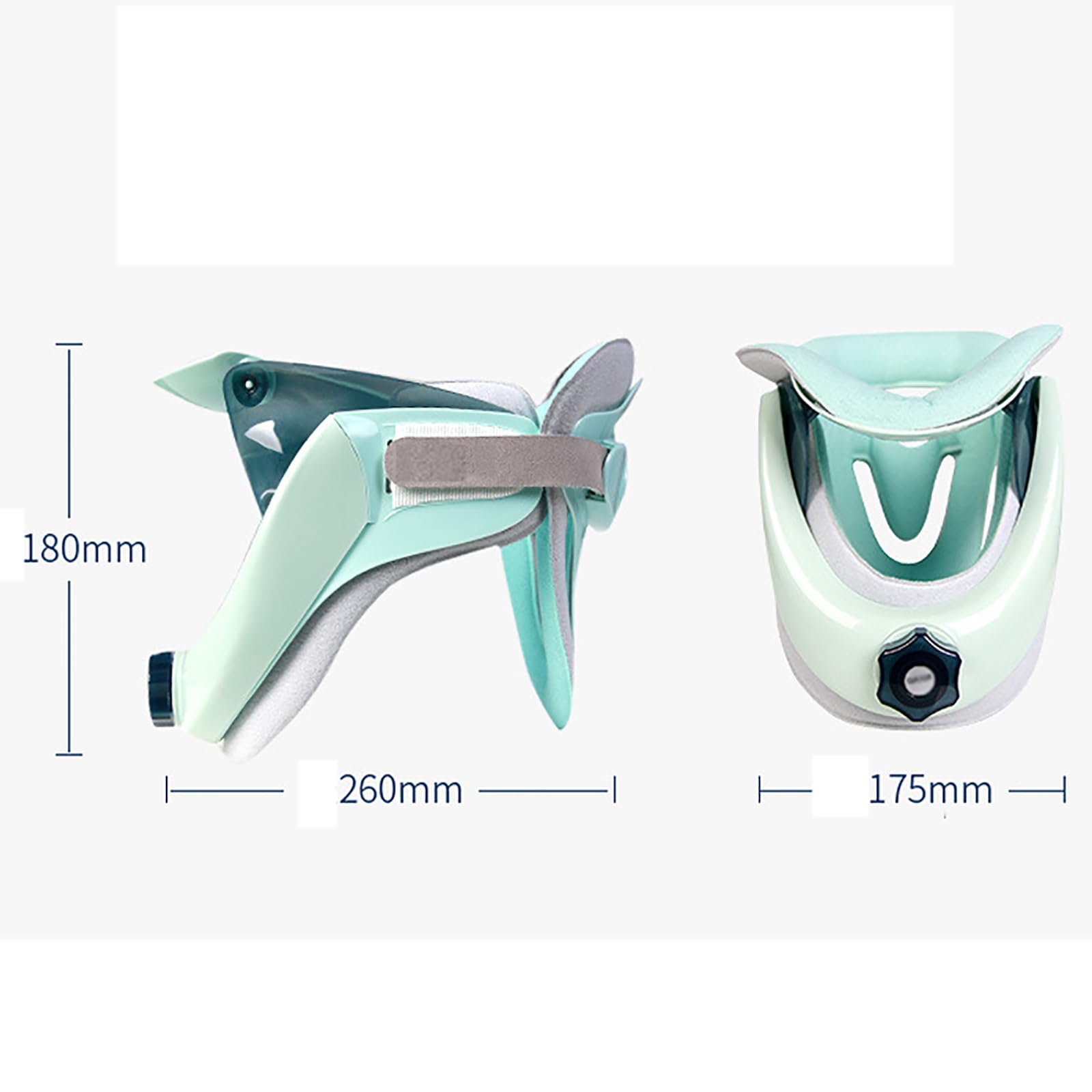 NGARY Dispositivo di trazione per Collo cervicale, tutore per Collo Gonfiabile Regolabile, barella per Collo ergonomica con Supporto airbag, per decompressione per alleviare Il Dolore al Collo