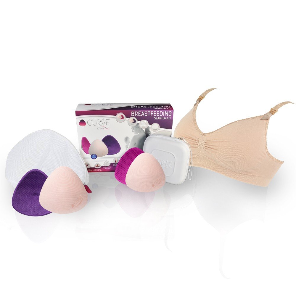 Cache Coeur Curve Breastfeeding Nursing Kit (Nude Bra, Small)