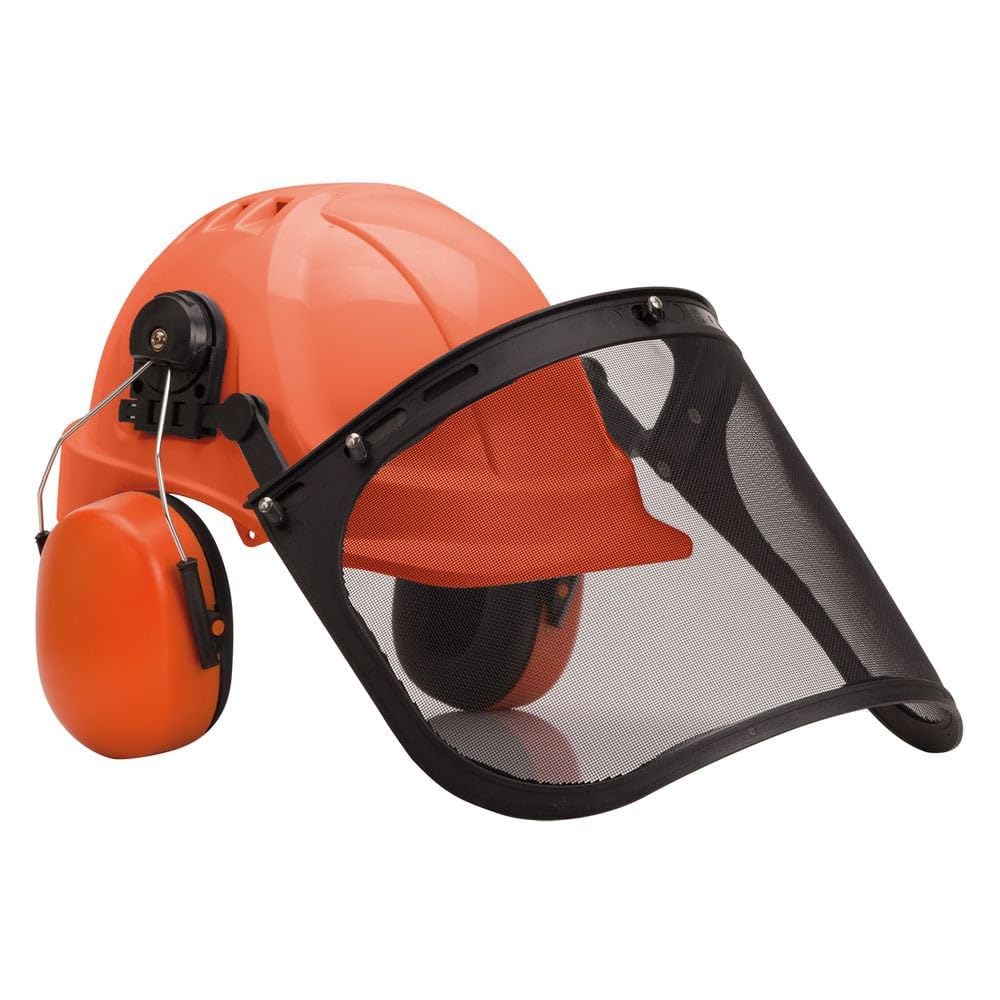 Portwest PW98 Forestry Combi Kit Soft Foam Sweat Band Vented Helmet Shell